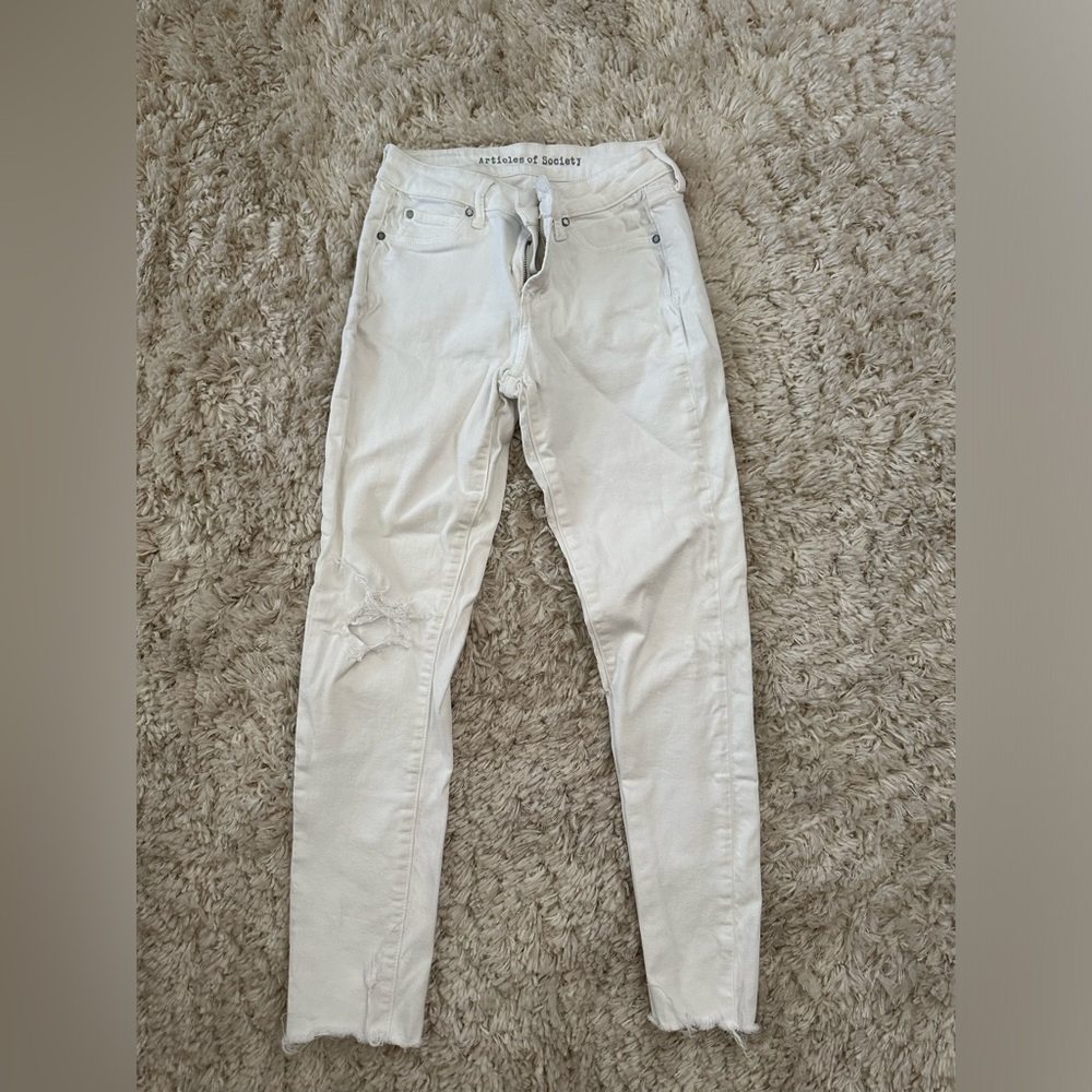 Articles of society white jeans size 25